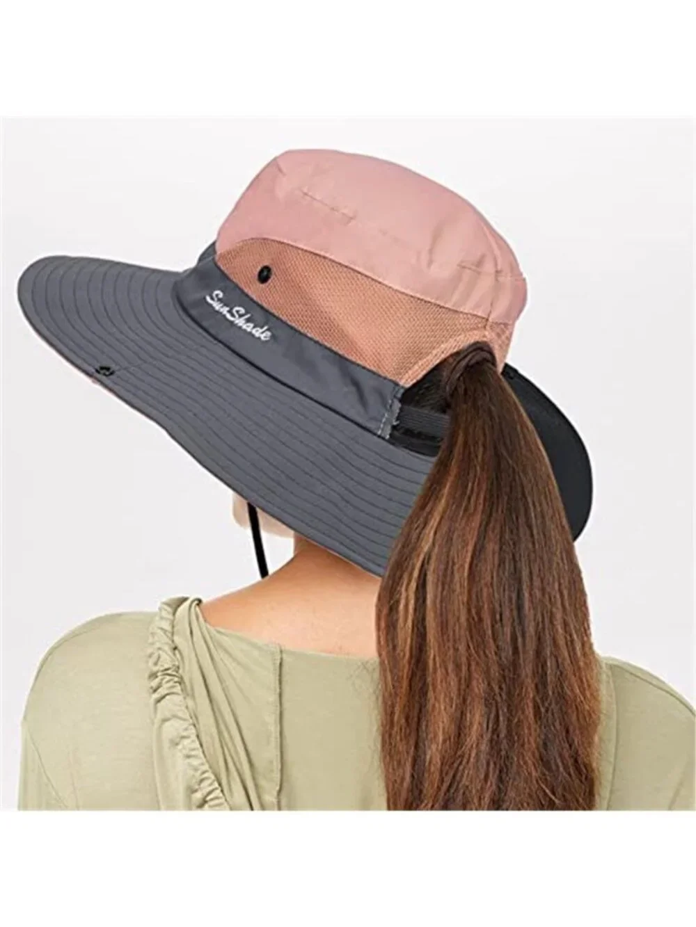 Sun Hat for Women Summer UV Protection Beach Hat Wide Brim Mesh Fishing